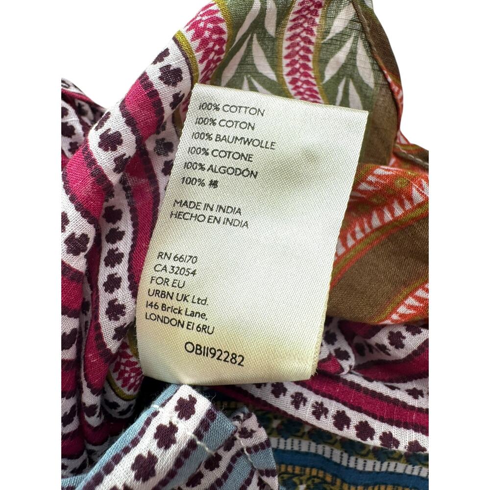 Anthropologie Pilcro Clara Striped Button Down Tunic XS Relaxed Oversized Boho - Picture 10 of 10
